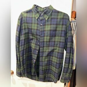 Men’s Blackwatch Plaid Flannel Shirt